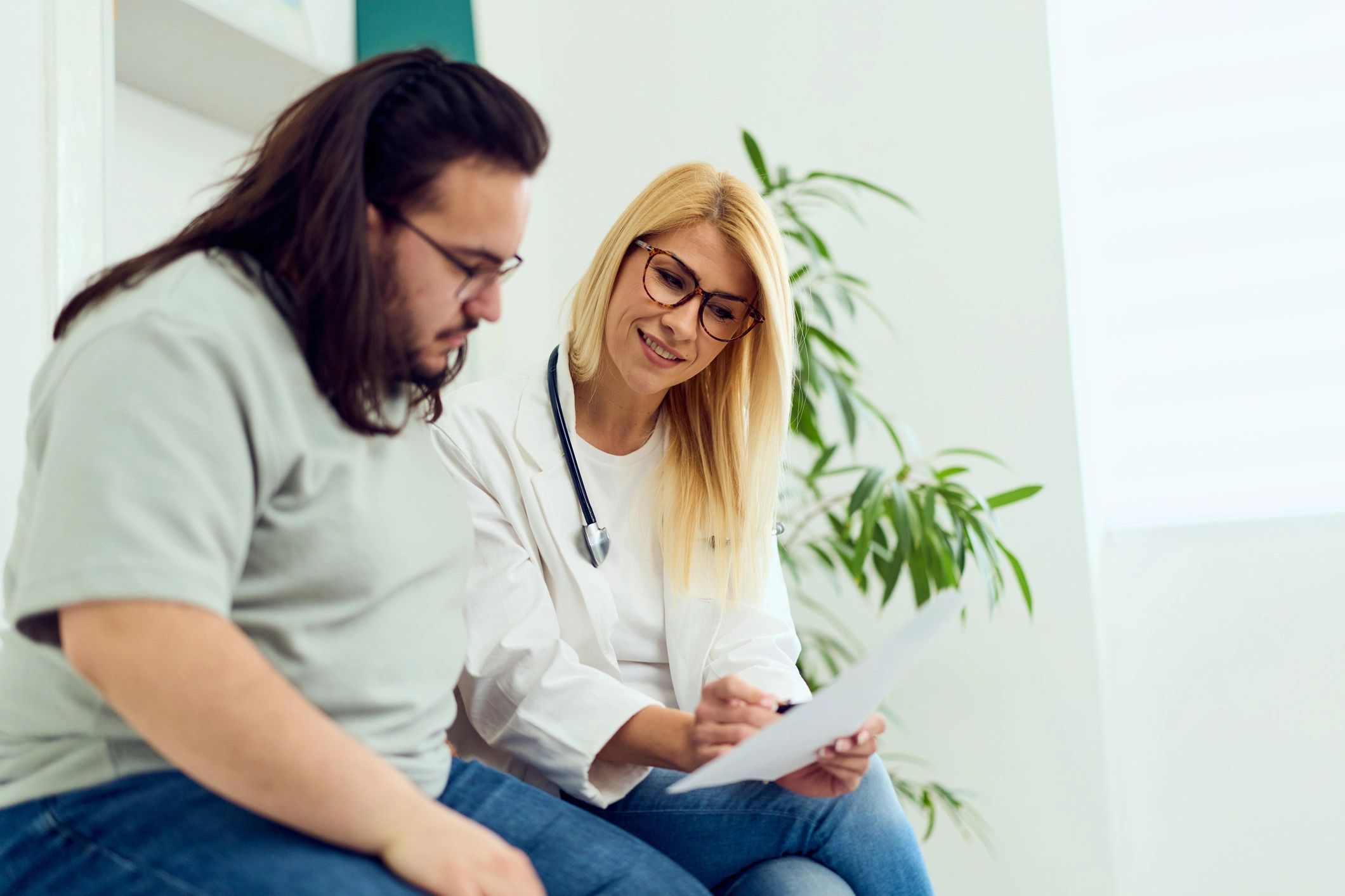 Psychiatric consultation between doctor and adult patient
